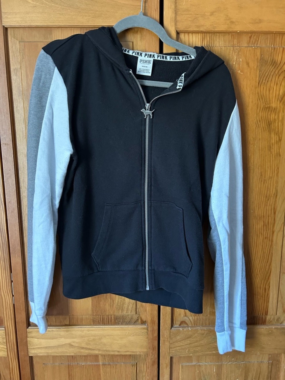 Victoria's Secret PINK Black Zip-Up Hoodie